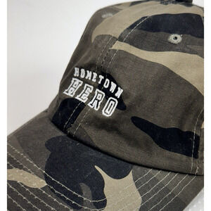 NWT Hometown Hero Hat Baseball Cap Men's One-Size Camouflage Army Green